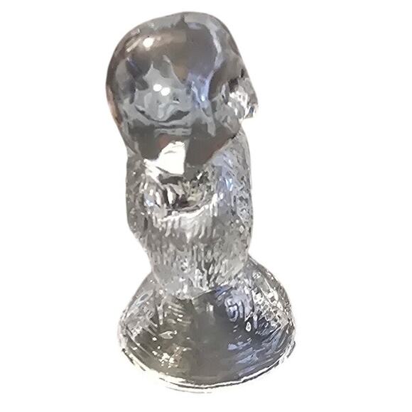 Vintage Pressed Glass Barn Owl 3.5" no chips or cracks or‎ scratches - Picture 4 of 5